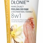 NAWILŻAJĄCY PEELING DO RĄK Z EKSTRAKTEM Z WANILII 8 w 1 Młode Dłonie od Eveline