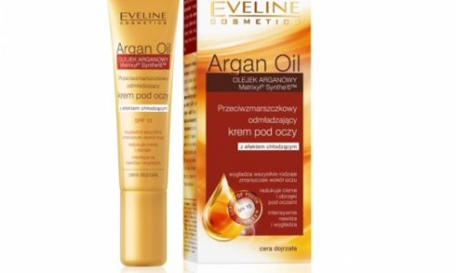 Przeciwzmarszczkowy odmładzający krem pod oczy Argan Oil Eveline Cosmetics