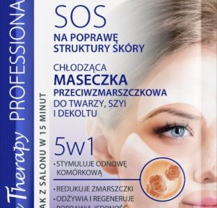 SOS CHŁODZĄCA MASECZKA PRZECIWZMARSZCZKOWA DO TWARZY, SZYI I DEKOLTU 5w1 Evelin