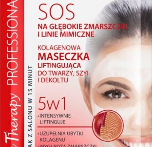 SOS Kolagenowa Maseczka Liftingująca do twarzy, szyi i dekoltu 5 w 1 Eveline C