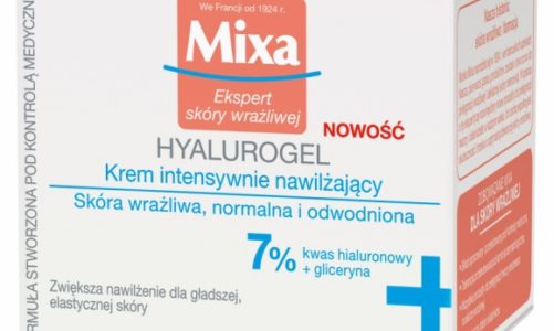 Nowości w gamie Mixa HYALUROGEL dla skóry wrażliwej