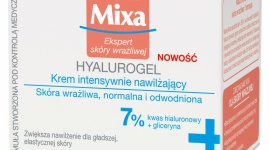 Nowości w gamie Mixa HYALUROGEL dla skóry wrażliwej LIFESTYLE, Uroda - Pierwsze chłodniejsze dni to prawdziwy stres dla naszej skóry, szczególnie tej wrażliwej. Marka Mixa poszerza swoją gamę HYALUROGEL i dodaje do niej dwa produkty, dzięki którym nasza skóra będzie nawilżona i ukojona: krem nawilżający oraz żel micelarny.