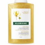 Klorane odżywczy szampon na bazie wosku Ylang-Ylang ochrona UV